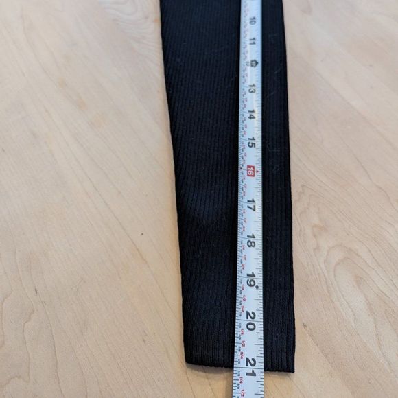 37. Suzy Shier Long Sleve MonoChrome Black & White w/ leatherette pockets Small - Picture 8 of 9